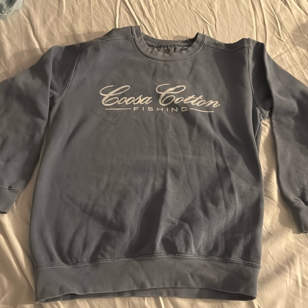 comfort colors Coosa Cotton size Small blue sweatshirt
